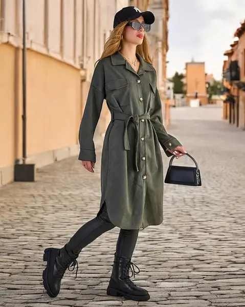 Resti Women's Shirt Type Coat