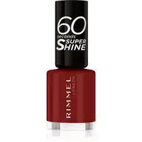Rimmel 60 Seconds Super Shine lak na nechty odtieň 320 Rapid Ruby 8 ml