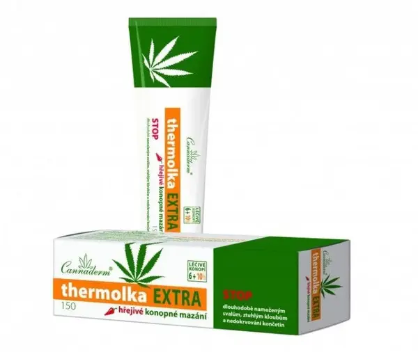 CANNADERM Thermolka Extra hrejivé konopné mazanie 150 ml