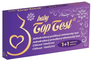 BABY TOP Test tehotenský - prúžok 2 ks