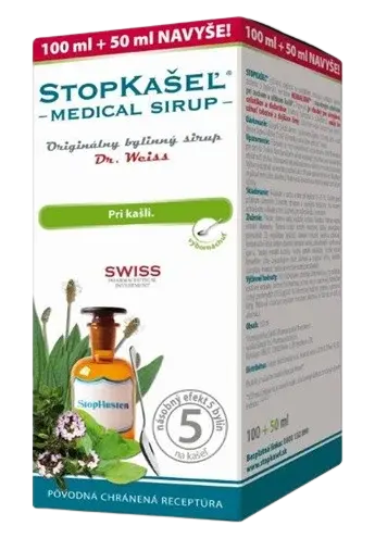 DR.WEISS STOPKAŠEĽ Medical SIRUP -  pri kašli 150 ml