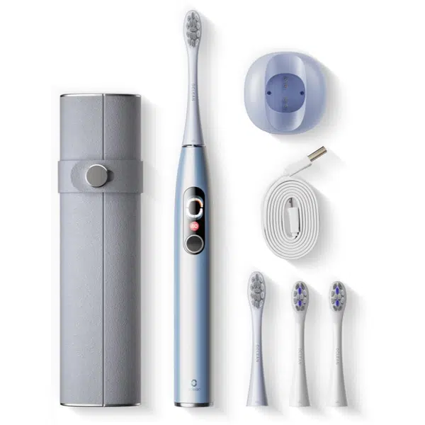 Oclean X Pro Digital sonická zubná kefka + náhradná hlavica Silver