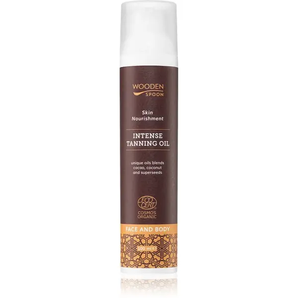 WoodenSpoon Skin Nourishment ošetrujúci telový olej pre intenzívne opálenie 100 ml