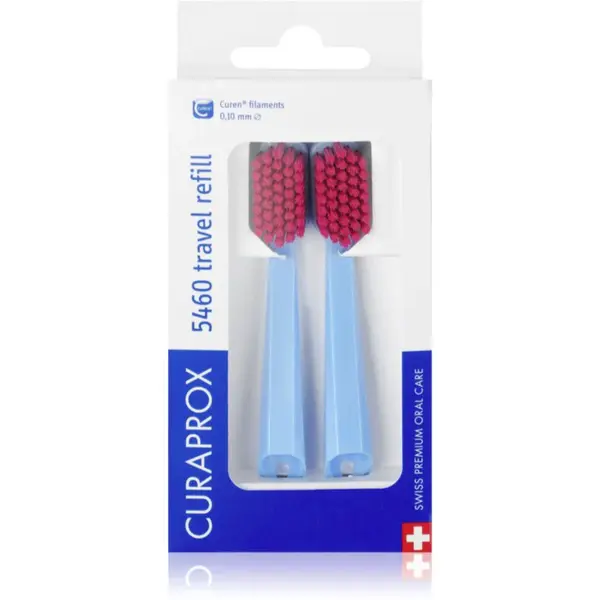 Curaprox Travel Set 2-pack cestovná sada náhradné hlavice 2 ks