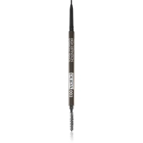 PUPA Milano High Definition automatická ceruzka na obočie vodeodolná odtieň 003 Dark Brown 0.09 g