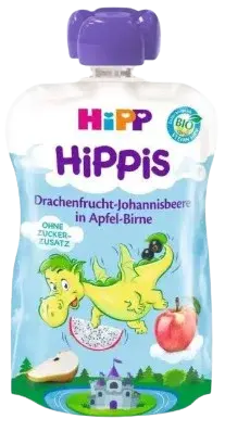 HIPP is BIO Jablko, hruška, dračie ovoc., ríbezle kapsička 100 g