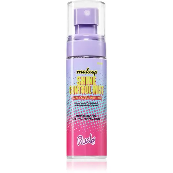 Rude Cosmetics Shine Control Mist fixačný sprej pre kontrolu lesku 60 ml