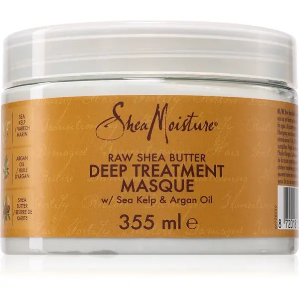 Shea Moisture Raw Shea Butter hĺbkovo vyživujúca maska na vlasy 355 ml