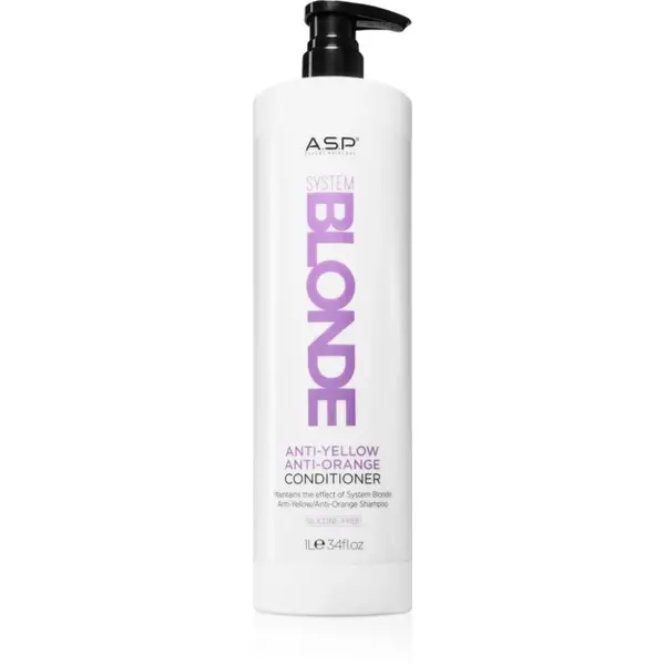 ASP System Blonde Anti-Yellow kondicionér pre blond a šedivé vlasy 1000 ml