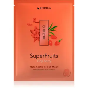 KORIKA SuperFruits Goji Berry - Anti-aging Sheet Mask omladzujúca pleťová maska Goji berry 25 g