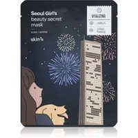 Skin79 Seoul Girl's Beauty Secret spevňujúca plátenková maska na kontúry tváre 20 g