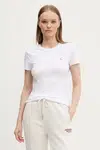 Tričko Abercrombie & Fitch bílá barva, KI139-5273