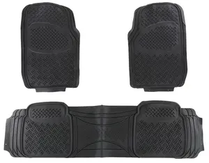 Autokoberce univerzální, gumové CAR MAT UNI SET 2, komplet, 3ks - SIXTOL