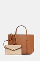 Kožená kabelka Tory Burch Perry hnědá barva, 177252-200