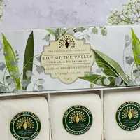 Sada mýdel The English Soap Company Lily Of The Valley 3 x 100 g 3-pack více barev