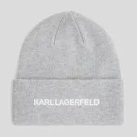 Čepice Karl Lagerfeld K/ESSENTIAL šedá barva, A3W33143