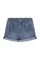Dětské riflové kraťasy Levi's PLEAT PAPER BAG SHORT