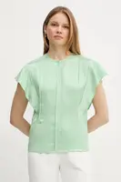 Halenka BOSS dámská, zelená barva, hladká, 50540635