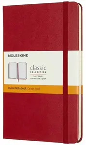 Zápisník MOLESKINE měkký linkovaný červený S