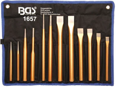 BGS technic Vyrážeče, sekáče a důlčík, sada 12 dílů - BGS 1657
