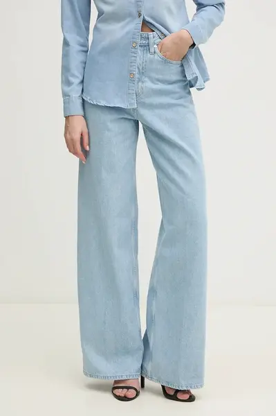 Džíny Calvin Klein dámské, modrá barva, K20K208254