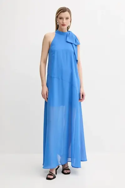 Šaty Gestuz fialová barva, maxi, 10910220