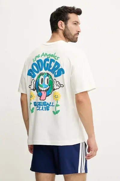 Bavlněné tričko 47 brand MLB Los Angeles Dodgers