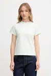 Tričko Guess KAMELIE zelená barva, V5GI15 J1314