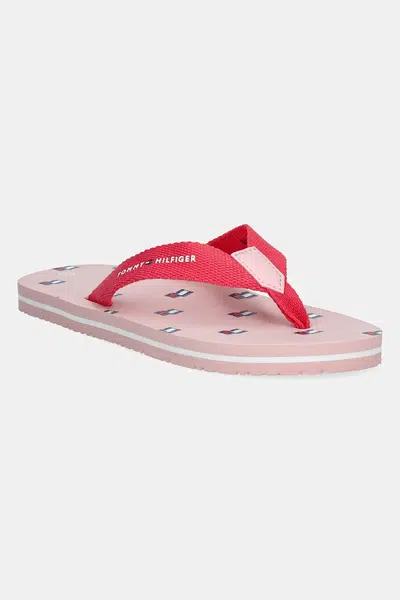Dětské žabky Tommy Hilfiger růžová barva, T3A8-33807