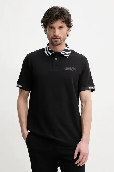 Bavlněné polo tričko Versace Jeans Couture
