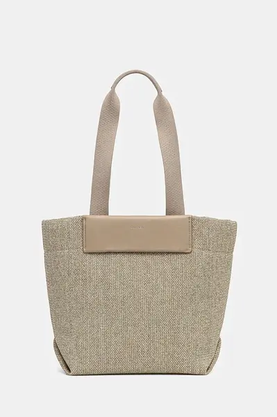 Kabelka Calvin Klein béžová barva, K60K613174