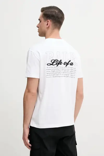 Bavlněné tričko BALR. bílá barva, s potiskem, B1112.1286