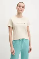 Bavlněné tričko Helly Hansen CORE GRAPHIC béžová barva, 54592