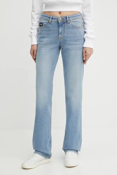 Džíny Versace Jeans Couture dámské, modrá barva, 78HAB5D8 DW009L01