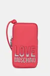 Obal na telefon Love Moschino růžová barva, JC5729PP0MKD0615
