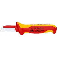 Nůž na kabely elektrikářský, izolovaný 1000V, čepel 50 mm - KNIPEX 98 54
