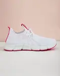Resti White and pink women's sports shoes Baym - Footwear