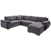 Livetastic SEDACÍ SOUPRAVA, textil, šedá