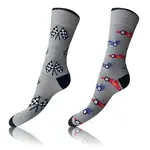 Bellinda 
CRAZY SOCKS 2x - Happy Socks 2 Pairs - Grey - Red - Dark Blue