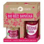 PURITY VISION Omlazující růžová voda 100ml + máslo 120ml Dárková sada