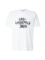 KARL LAGERFELD JEANS Tričko  čierna / biela
