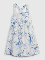 GAP Dětské lněné šaty - Holky