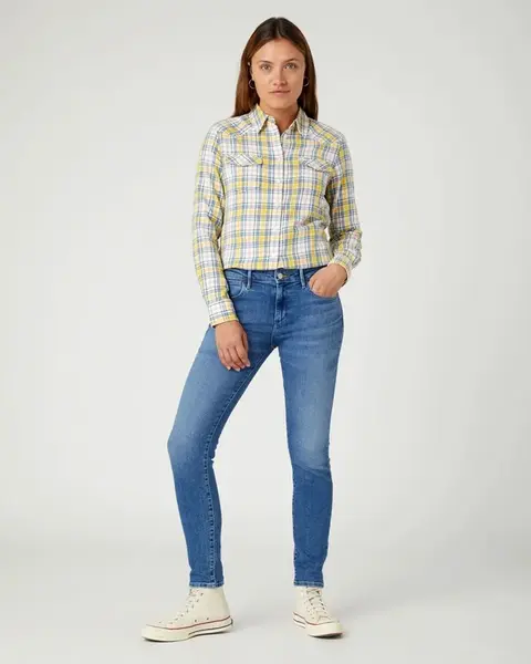 Dámské rifle WRANGLER W28K4736Y SKINNY RAVEN Velikost: 40/34