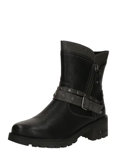 MUSTANG Nízke čižmy  tmavosivá / čierna