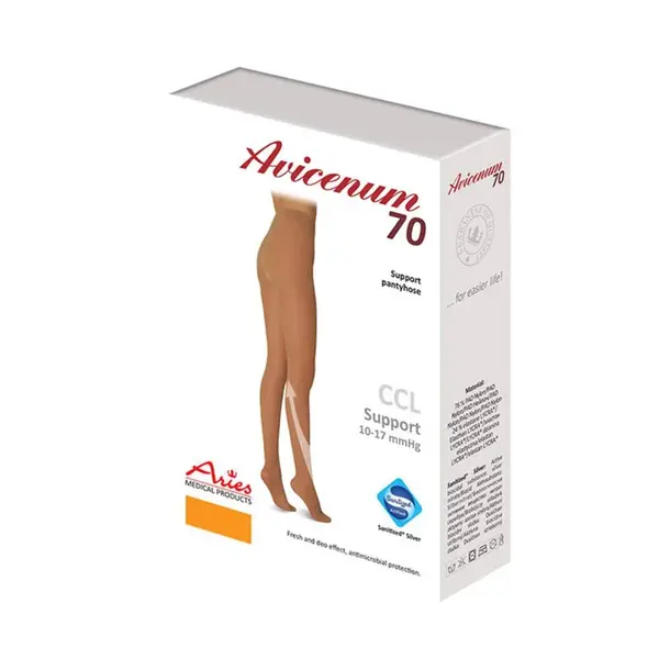 AVICENUM 70 DEN pančuchové nohavice telové - 8030 - Veľkosť L+ - Veľký klinok