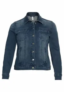 SHEEGO Prechodná bunda  modrá denim