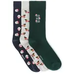 CELIO XMISOSANTA Pánské ponožky v dárkovém balení, tmavě modrá, velikost