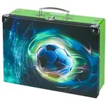 BAAGL FUTBAL LOPTA Skladací školský kufrík, zelená, veľkosť