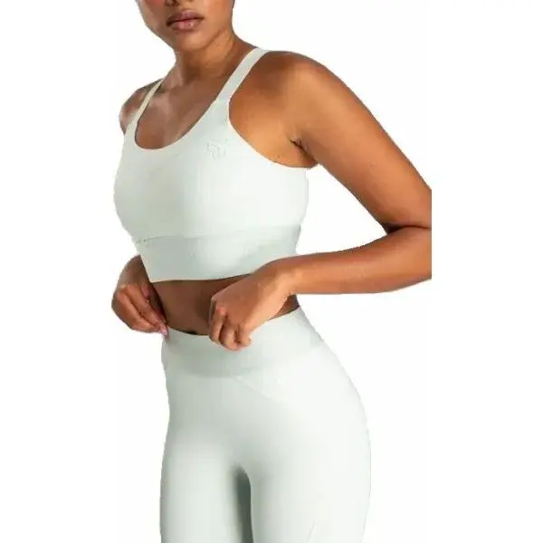 GymBeam NEBULA Dámska športová podprsenka, sivá, veľkosť