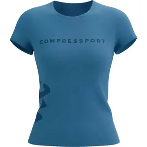 Compressport LOGO SS TSHIRT W Dámske tréningové tričko, modrá, veľkosť